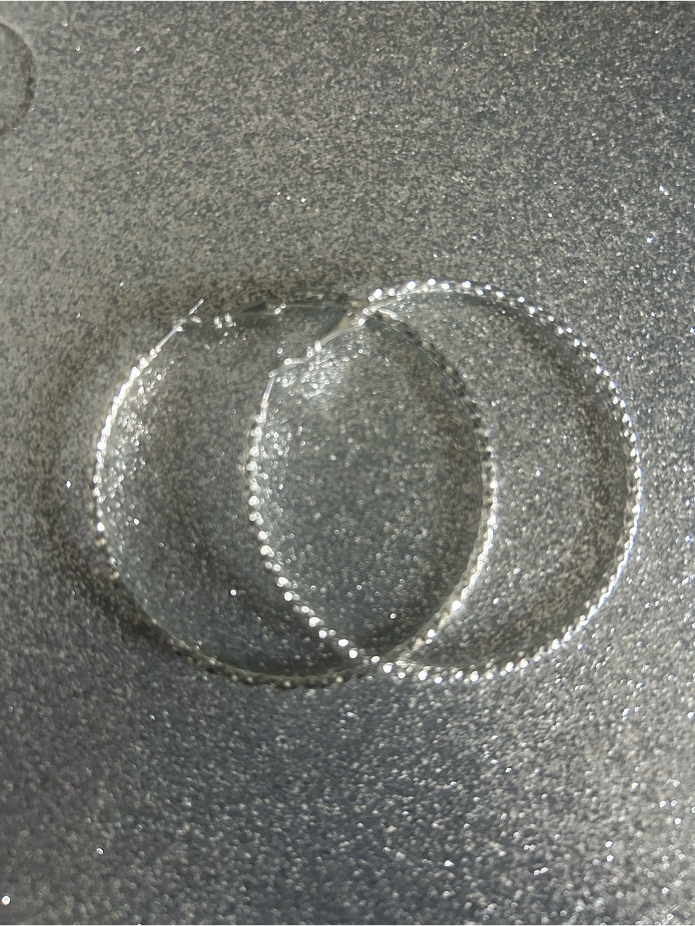 Classic Silver Textured Hoop Earrings for Women